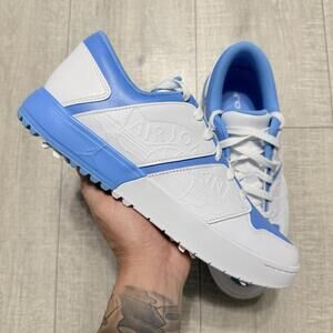 Nike Air Jordan NU Retro 1 Low G Golf UNC White-Univ Blue FZ4153-101 Size 10